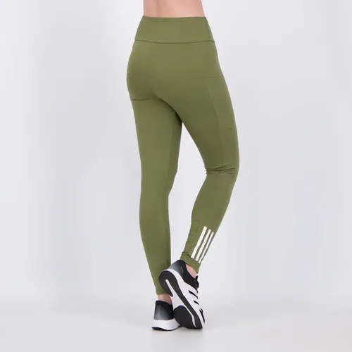 Calça Legging adidas Otr Base 3s Com Bolso Fem Verde Oliva