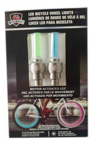 Luz Led Bicicleta Rueda Llanta Activado Por Movimiento Luces