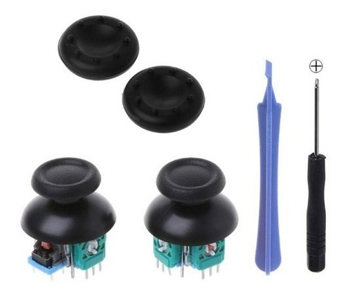 Imagen 3 de 4 de Kit Reparacion Completo Joystick Ps4 Stick Destornilladores