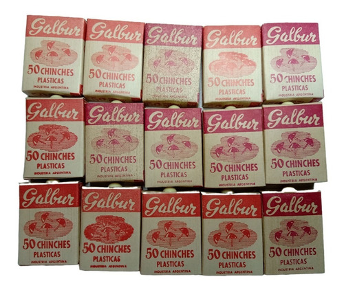 Antiguas Chinches Galbur Marfil 15 Cajas Con 50 Unidades C/u