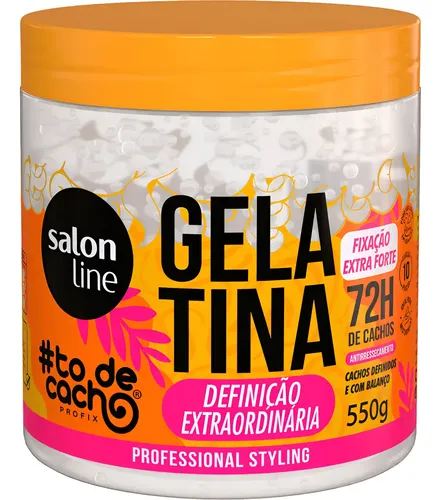 Pote da Gelatina #todecacho Definição Extraordinária Salon Line 550 g