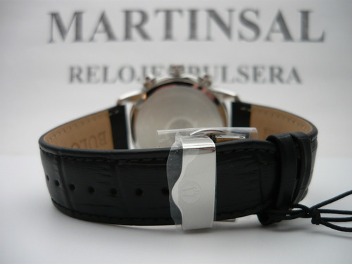Bulova Sutton Clásico Crono Big Date 96b310 Fotos Reales Negro Acero Pulido Verde