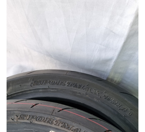 Par De Pneu Dunlop Sportmax 180/120 Original Novo, Sem Uso (Usado)