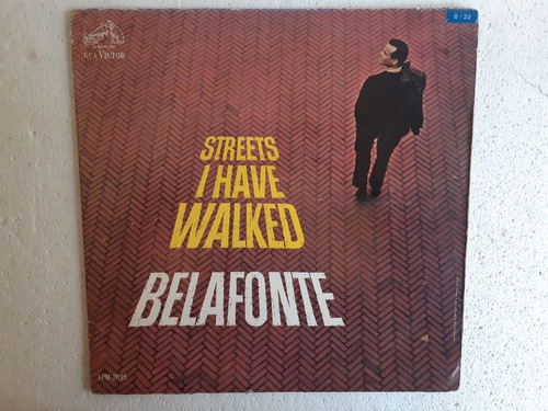 Disco Lp  Streets I Have Walked / Belafonte /  Rca Victor 