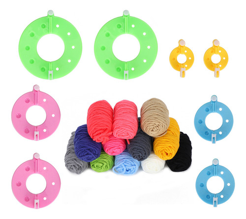 Zen Kits For Hacer Pompones, Bolas De Lana De Colores