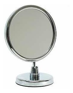 Espejo De Mesa Con Aumento Cromado