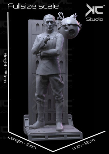 Archivo Stl Impresión 3d - Star Wars - Grand Moff Tarkin - 