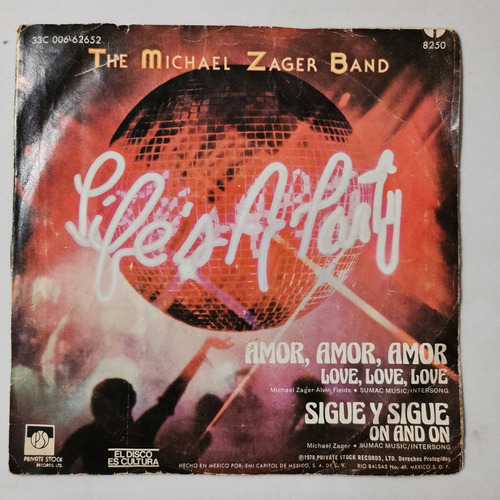 Disco 45 Rpm: The Michael Zager Band- Life´s A Party