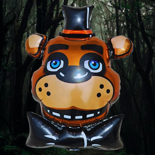 Globo Five Nights At Freddy's Metalizado Cara 60cm Marrón Freddy´s