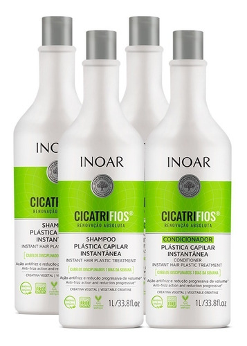 Kit 02 Inoar Cicatrifios Shampoo + Condicionador L