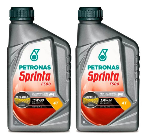 2 Litros Óleo Moto Petronas Sprinta Semi-sintético 15w50 Sl