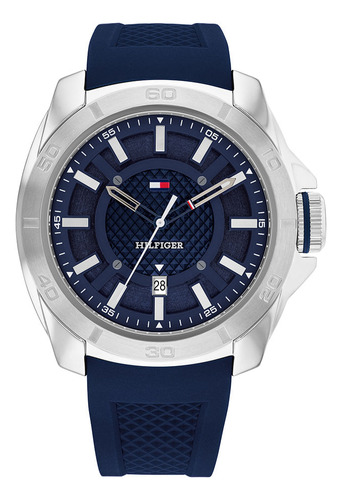 Reloj Tommy Hilfiger Para Hombre De Silicona Th1792134 Ss