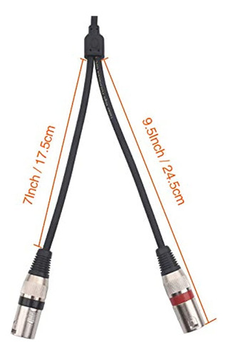 Tisino Cable De Conexión Estéreo De 18 Pulgadas Trs Estéreo