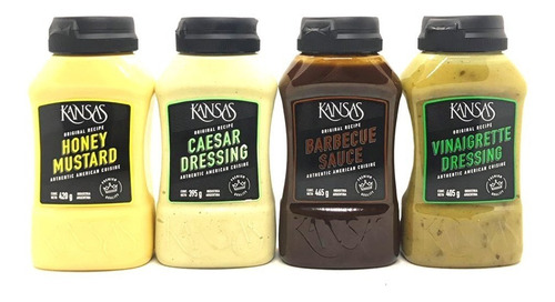 Pack 5u Salsa Barbacoa Bbq Kansas X 465 Gr Exquisita!