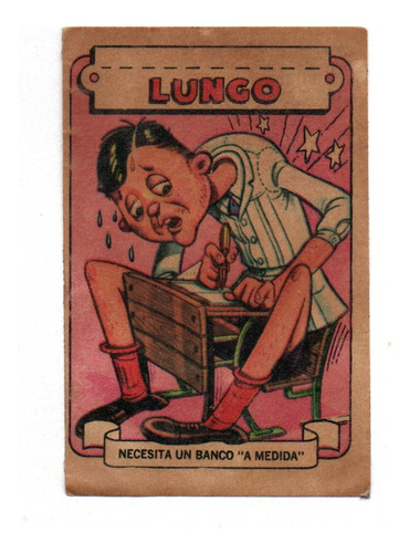 Figurita Sticker Comicas Año 1969 Lungo
