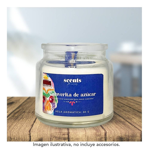 Vela Aromática Halloween Calaverita De Azúcar 240g Scents