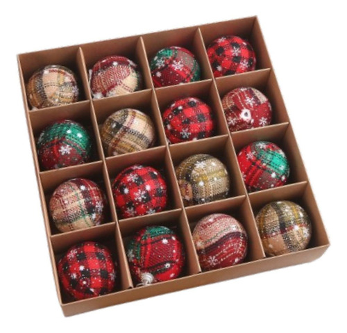 Conjunto De Adornos Navideños Para Decorar 6 Cm 12 Piezas