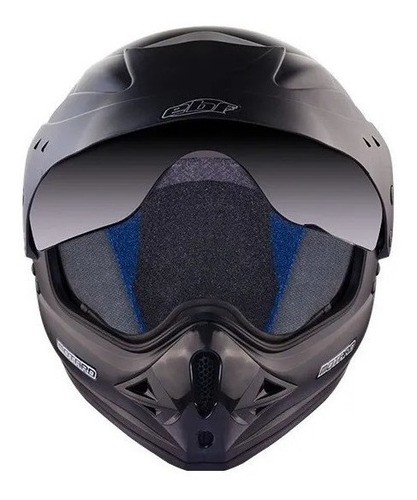 Imagem 2 de 4 de Capacete Ebf Motard Motocross Trilha Com Viseira