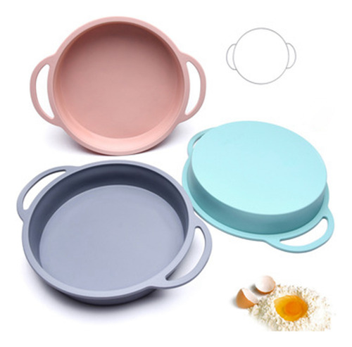 Molde De Pastel Redondo De Silicona De Color Sólido Resisten