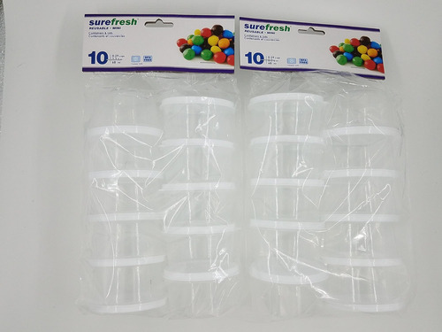 Contenedores De Almacenamiento Redondos Sure Fresh Mini, 2 P