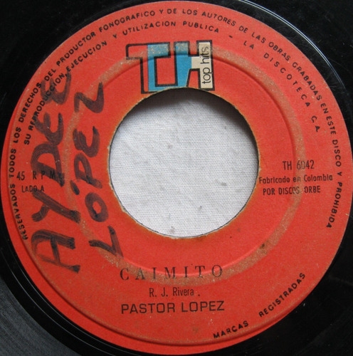 Caimito - Pastor Lopez / Tengo - Yadira 45 Rpm