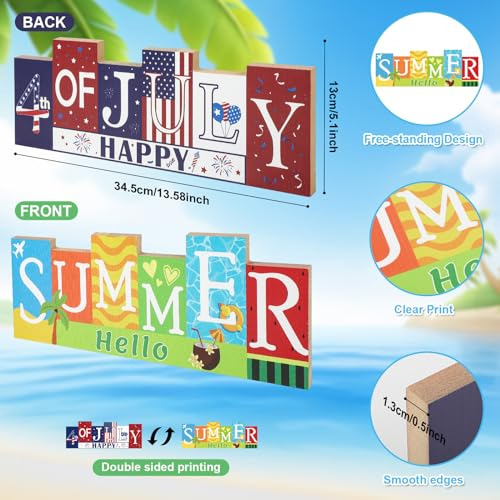 Decoraciones De Madera Para La Mesa Del 4 De Julio, Decoraci