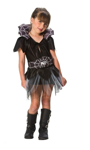 Disfraz Halloween Infantil Bruja Arañita Nena Carnaval