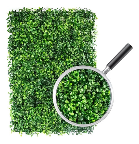 10 Piezas Muro Verde Follaje Artificial Sintentico 60x40 Cms