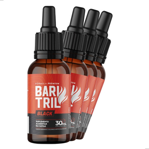 4 Baritril Gotas Black Original Bariblack Queimador Forte Para Que Serve