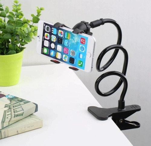 Soporte Flexible Gancho Para Celular Mesa Y Auto 360