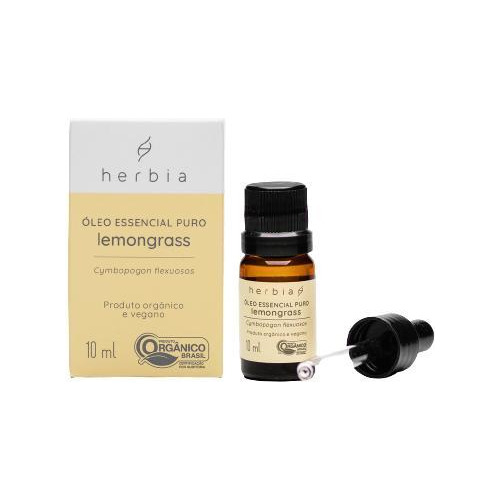 Kit 2x: Óleo Essencial De Capim-limão Lemongrass Herbia 10ml