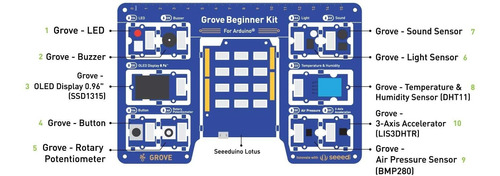 Estudio Sembrar Grove Kit Para Principiantes Para Arduino -