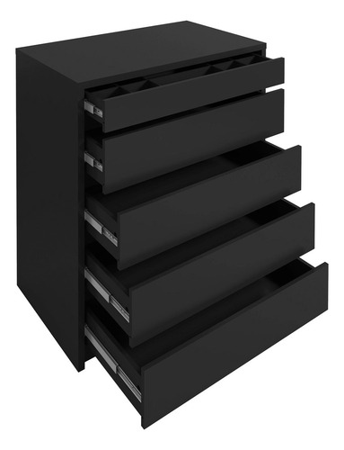 Cajonera Maxim Negro Këssa Muebles