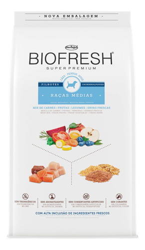 Alimento Biofresh Perro Cachorro Raza Mediana 3 Kg