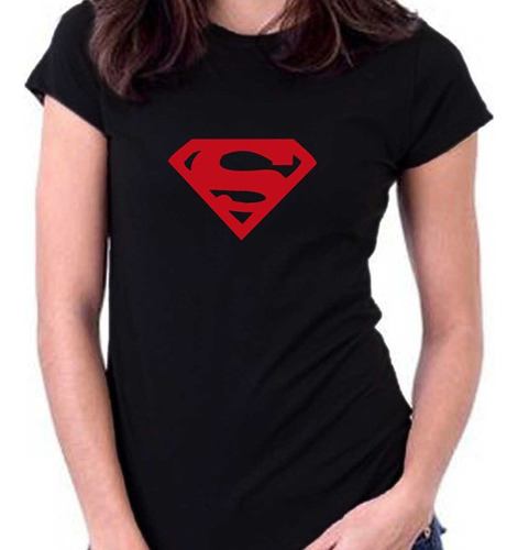 Remera Mujer Superman 100% Algodón Calidad Premium 2