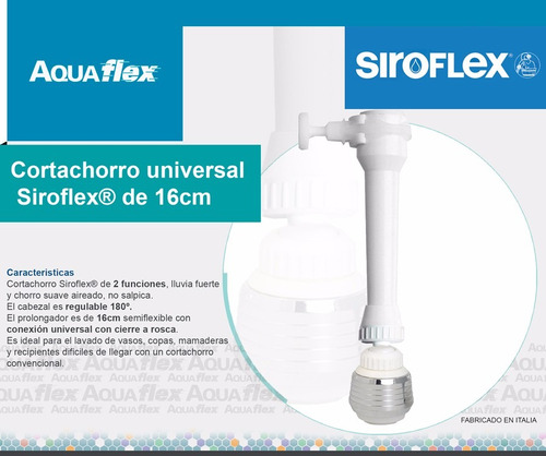 Pico Aereador Canilla Prolongador Siroflex 2485xl Aquaflex