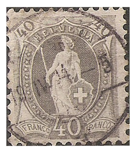 Suiza Yv 75 Catálogos $ Año 1882 Buen Valor 