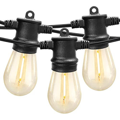 Cadena De Luz Led Exteriores De 96 Pies Bombilla De Fil...