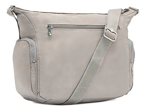 Crossbody Kipling Gabbie para mulheres, cinza cinza, tamanho M de