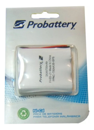 Baterías P/ Teléfonos Inal. Probattery 3xaa700mah