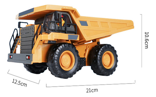 [ Juguete De Construcción Dump Truck 1/24 De 9 Canales Con
