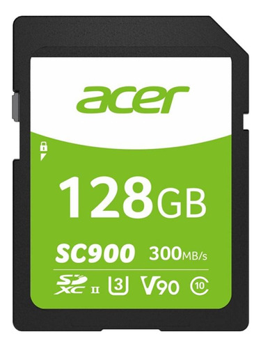 Tarjeta De Memoria Sd 128 Gb Acer Sc900 V90 4k Uhs-ii