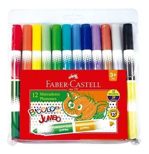 Plumon Bicolor Jumbo X12 Faber Castell