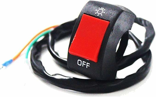 Ourbest Manillar De Montaje Interruptor De Botón Motocicleta