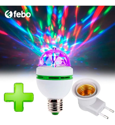 Imagen 2 de 8 de Lámpara Led Giratoria Para Decoraciones De Fiestas Febo