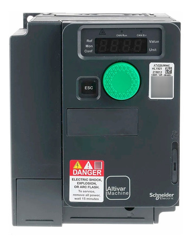 Inversor de frecuencia trifásico Schneider Electric 380-480v 1.5a 0.37kw ATV320U04N4C