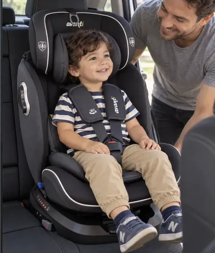 Butaca Bebe Auto Avanti Isofix Volte 0-36 Kg Base Gira 360 Color Gris