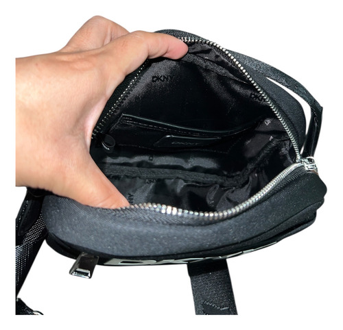 Bolsa Crossbody Dkny Penny R51edk41 En Poliéster Negro Lisa Níquel Negro