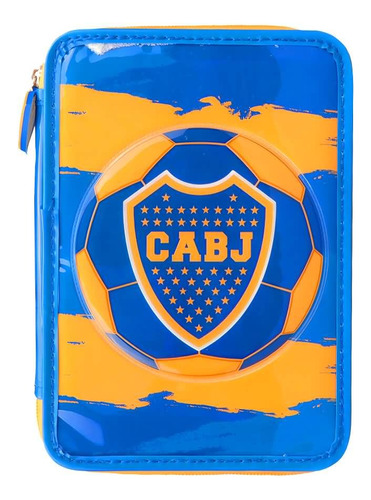 Cartuchera Escolar Boca Juniors Rey Mundial De Clubes Color Azul Azul