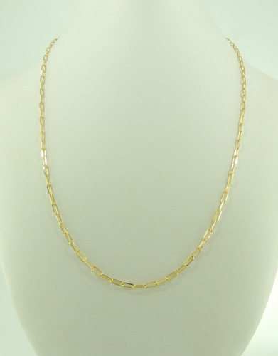 Corrente Masculina Alongada 70 Cm Ouro 18k 750 Colar Cordão